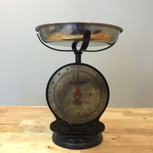 Vintage Cast Iron Salter Weighing scale, Furniture & Home Living