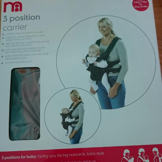 mothercare 3 in 1 carrier