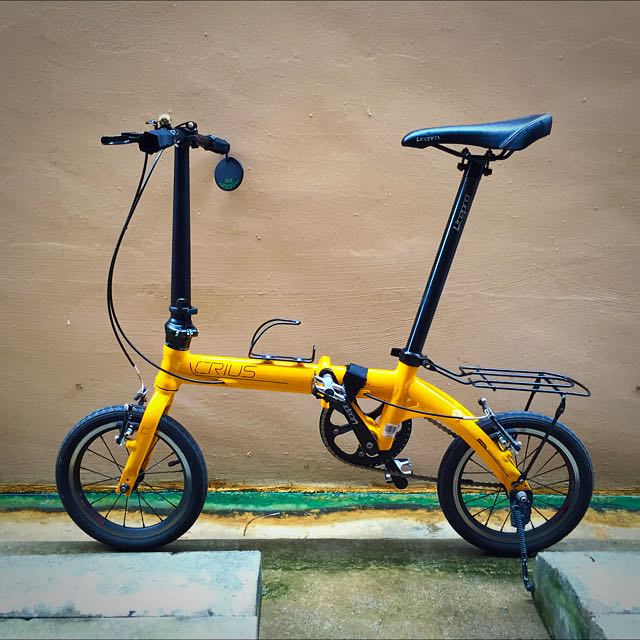 single speed folding bicycle