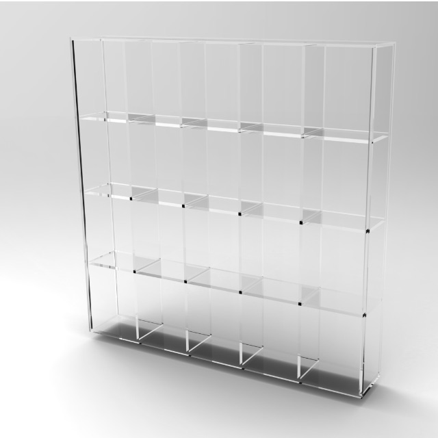 Premium Acrylic Display Case Pigeon Hole Bulletin Board