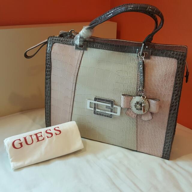 guess crocodile handbag