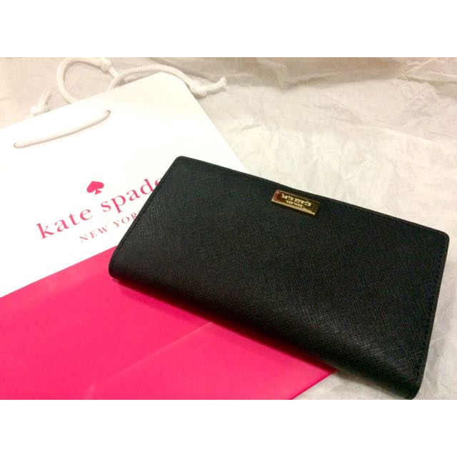 kate spade stacy wallet black