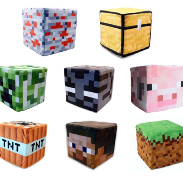 Minecraft Grass Block TNT plush Hobbies Toys Toys Games on
