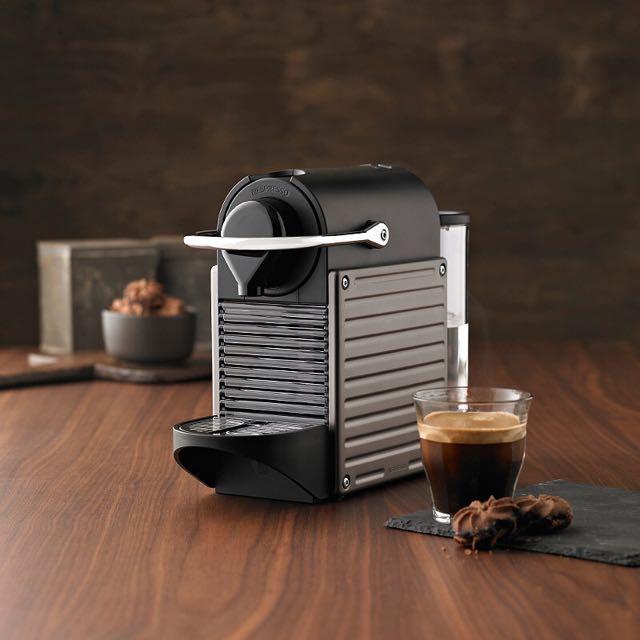 Nespresso Pixie Electric Titan, TV & Home Appliances, Kitchen Appliances, Coffee  Machines & Makers on Carousell