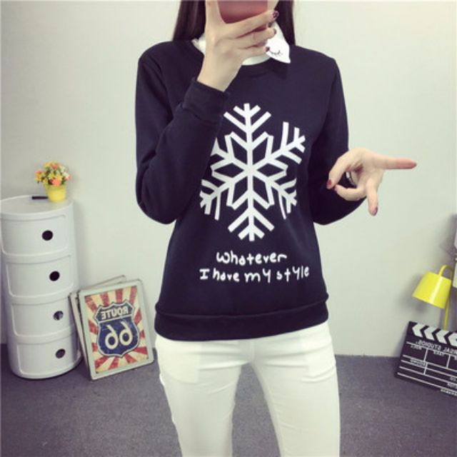 Pre order long sleeve printed minimalist sweatshirt swag colorful