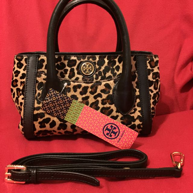 Tory burch leopard handbags on sale