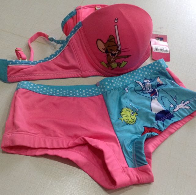 BNWT Tom And Jerry Bra And Panties Set, Women's Fashion, New