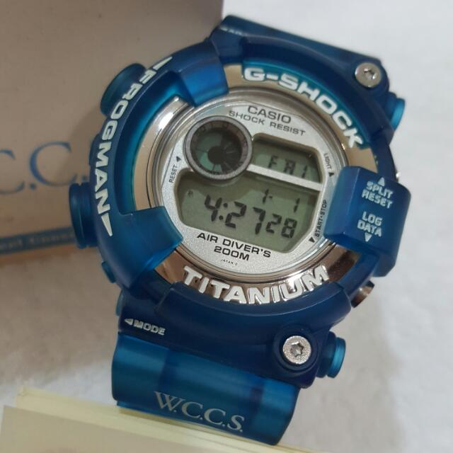 CASIO G SHOCK FROGMAN DW 8201WC 7T W.C.C.S. Frogman is limited edition. Professionally customed to Blue Jelly. BRAND NEW Condition RARE Japanese