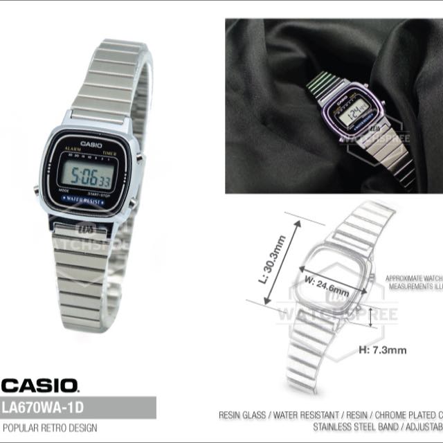 Casio la670wa outlet