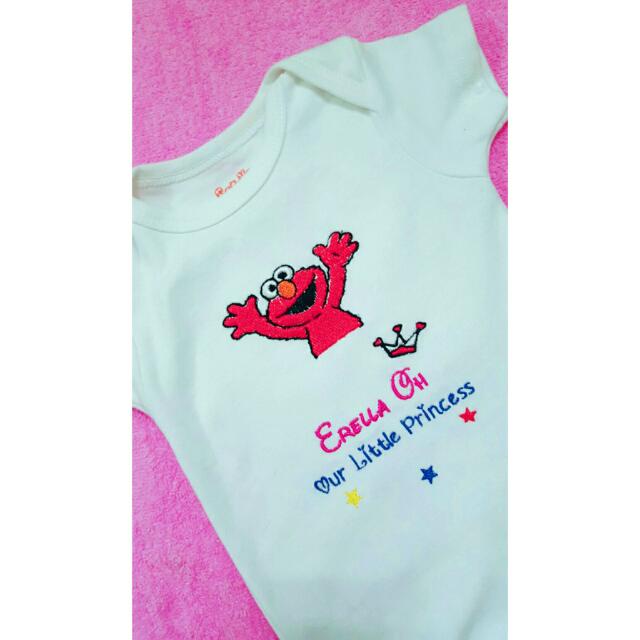 Elmo Cookie Monster Baby Romper First Month Birthday Gifts Babies