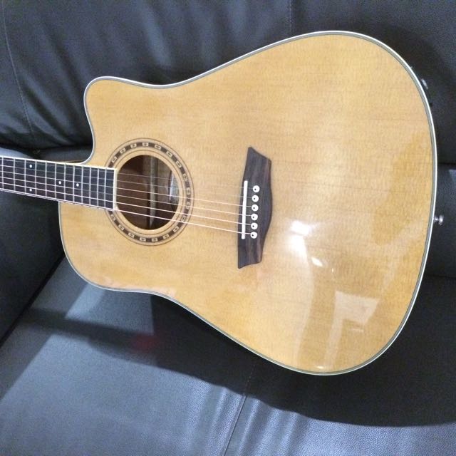 Washburn WD10CE Acoustic Guitar, Hobbies & Toys, Music & Media, Music