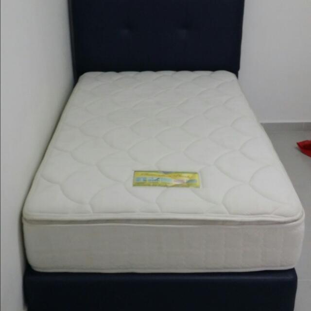 Dunlopillo Super Single Bed With Bed frame., Furniture & Home Living