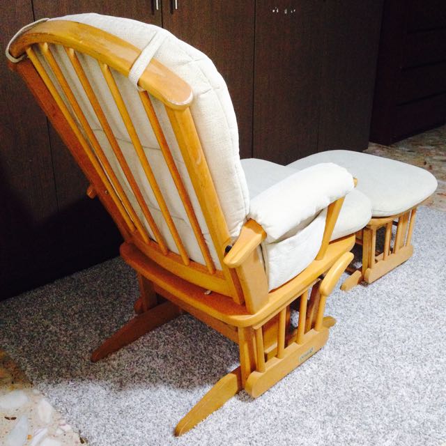 orange glider chair