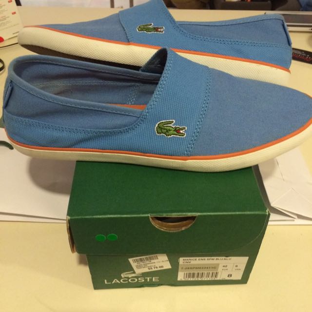 Mens Beach Lacoste Shoes Used Size 9 US 