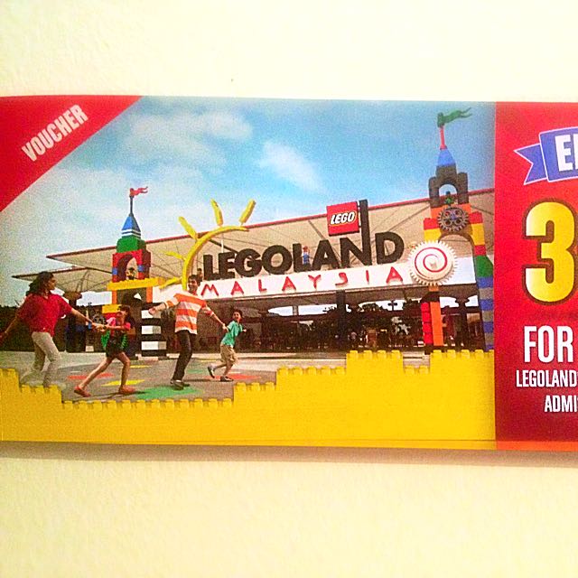 Legoland Voucher Only 2.00, Tickets & Vouchers, Local Attractions