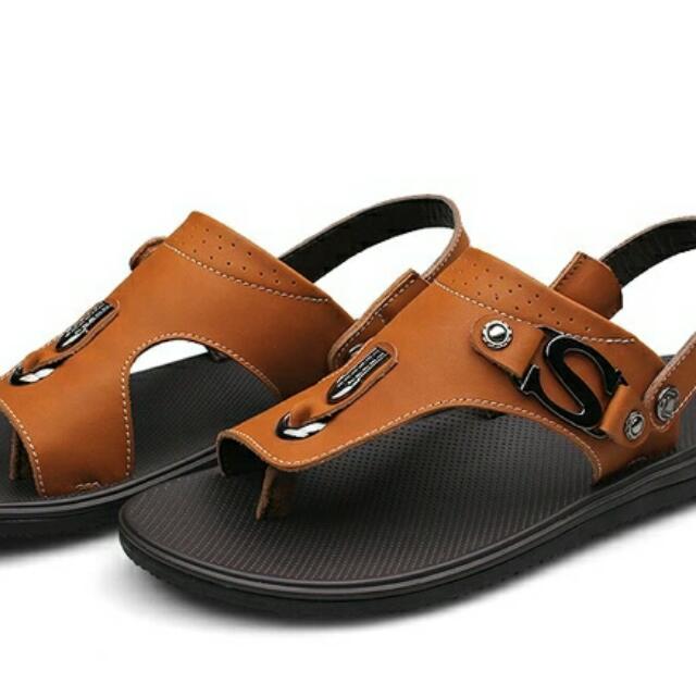 Casual leather sandals on sale