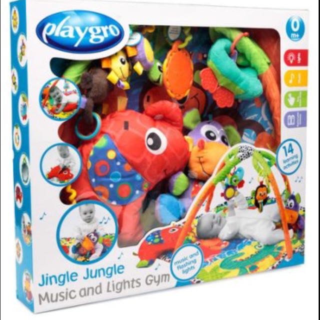 Playgro jingle jungle music and lights shop activity gym