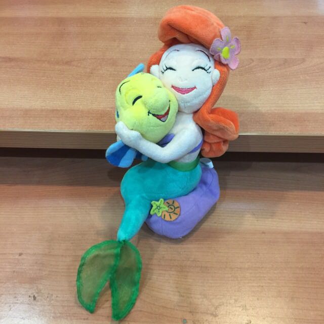 Ariel & Flounder Soft Toy (Disney's The Little Mermaid), Hobbies & Toys