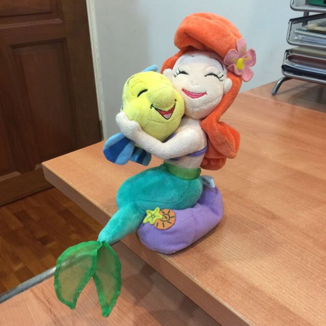 Ariel & Flounder Soft Toy (Disney's The Little Mermaid), Hobbies & Toys