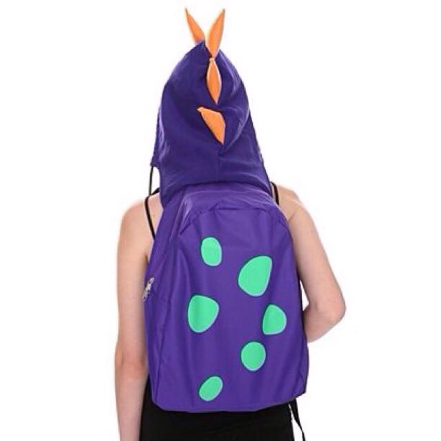 purple dinosaur backpack