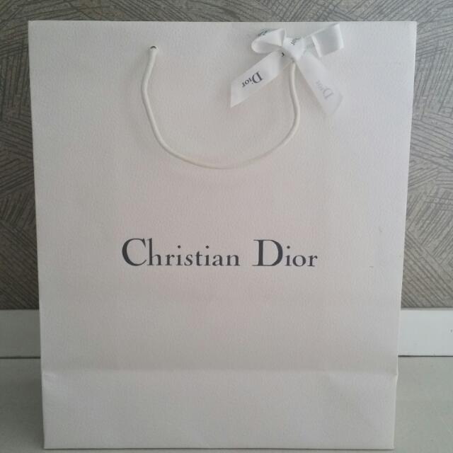 christian dior paper bag