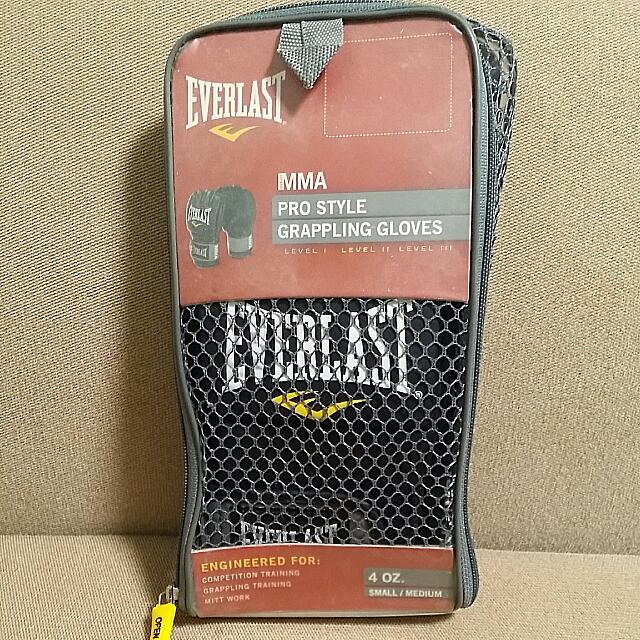 everlast pro style mma grappling gloves