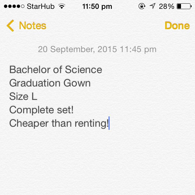 nus convocation gown