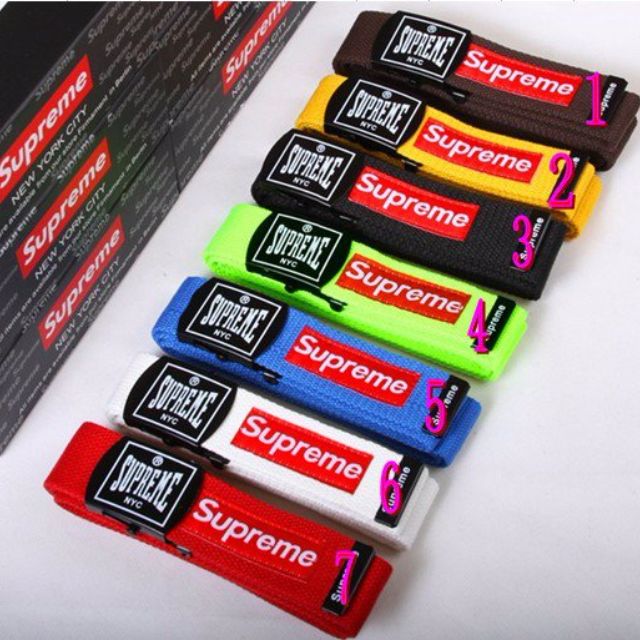 Supreme canvas belt top