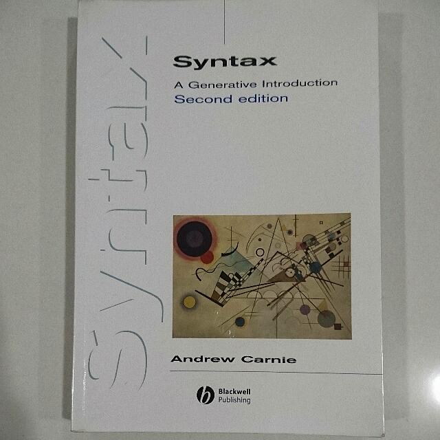 Syntax A Generative Introduction Hobbies Toys Books Magazines Syntax A Generative Introduction Hobbies Toys Books Magazines
