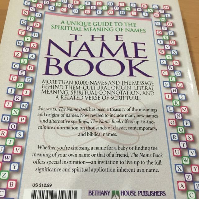 The Name Book Over 10k Names Their Meanings Origins And