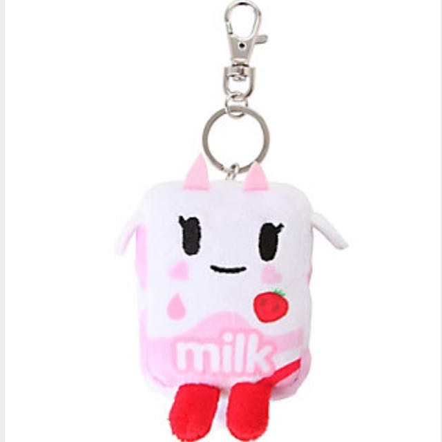 Tokidoki Strawberry Milk Plush Keychain Brand New with Tag