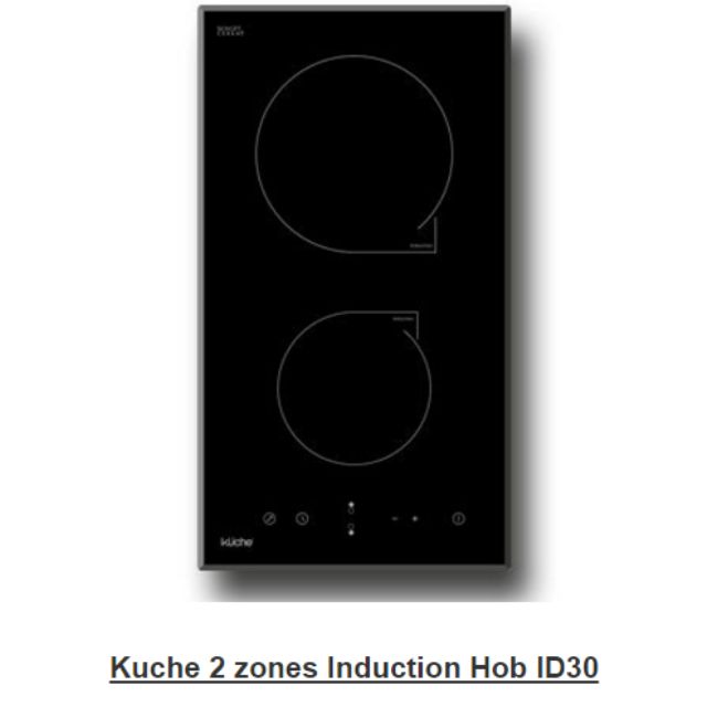 kuche double induction cooktop