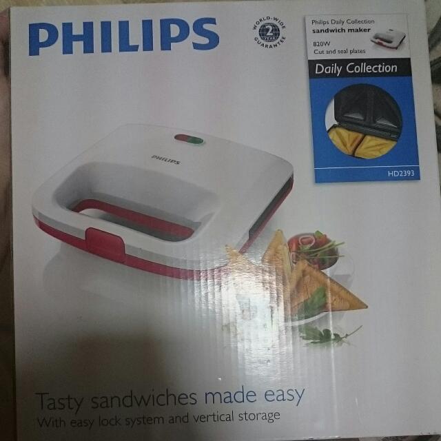 BNIB Philips Sandwich Maker HD2393, TV & Home Appliances, Kitchen
