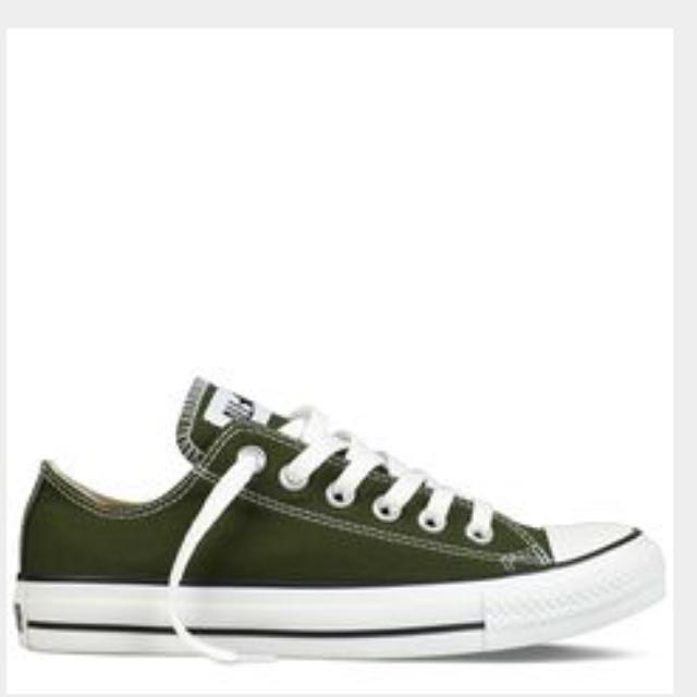 Converse Shoes - Olive Green, Luxury on 