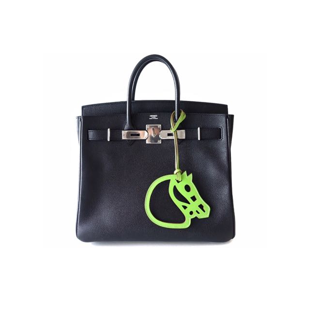 Hermes Hac 28 Epsom Black Phw Luxury Bags Wallets on Carousell