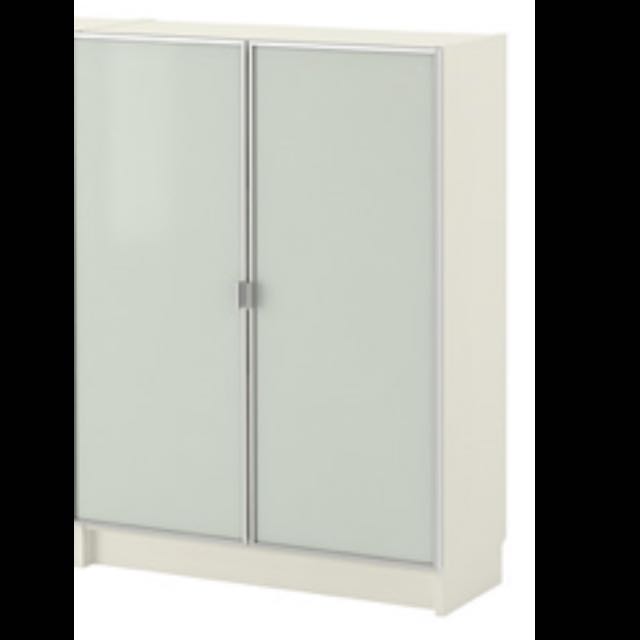 Ikea Billy Bookcase With Morlinden Glass Doors Furniture On Carousell