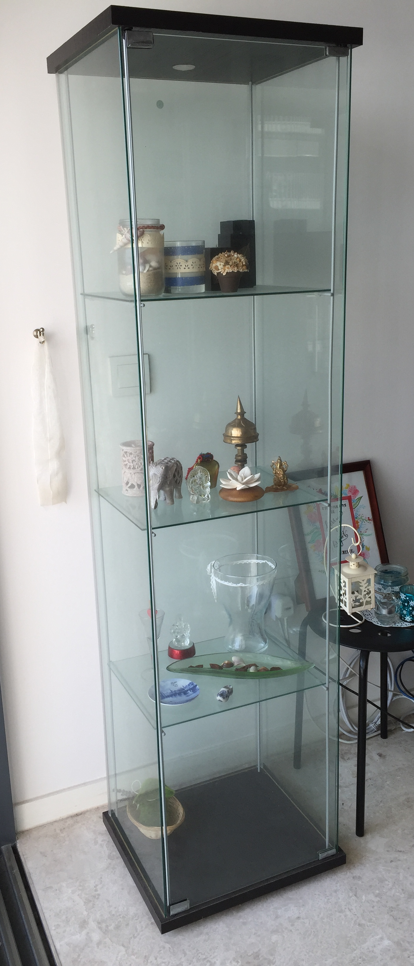Detolf Glass Door Cabinet Black Brown Cabinets Matttroy