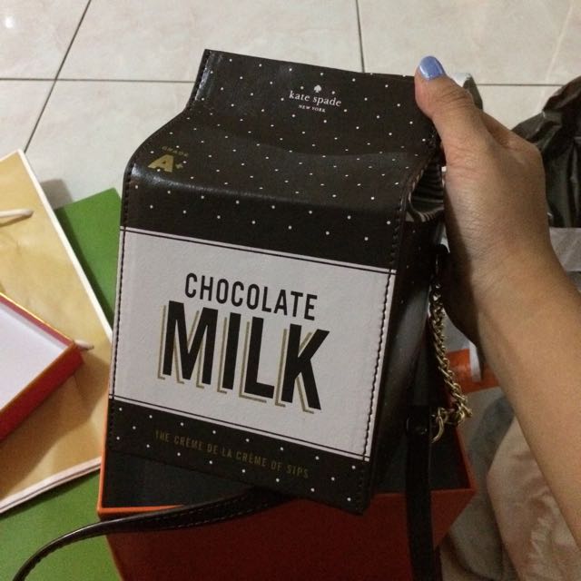 kate spade chocolate milk bag