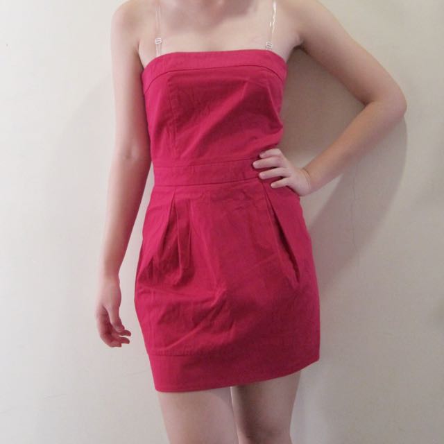 mango fuchsia dress