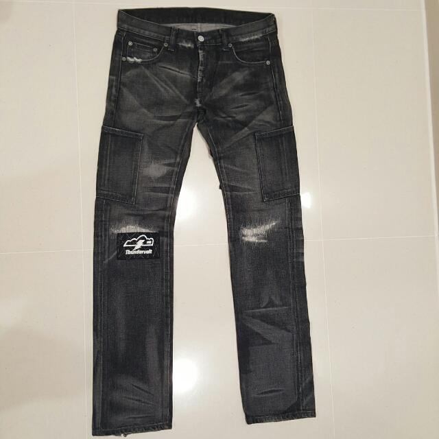 Neighborhood Metal Savage SP Narrow 04 Denim Black Denim Jeans