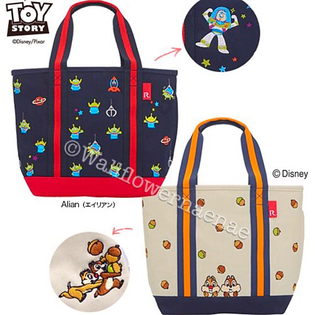 Po Rootote X Disney Toy Story Chip Dale Tote Bag Women S Fashion Bags Wallets Tote Bags On Carousell