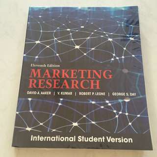 Marketing Research: David A. Aaker, V. Kumar, Robert P. Leone, George S. Day (ISBN: 9781118321812)