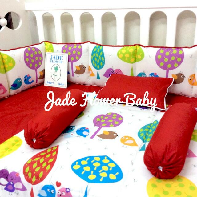 cot bed bumper set boy