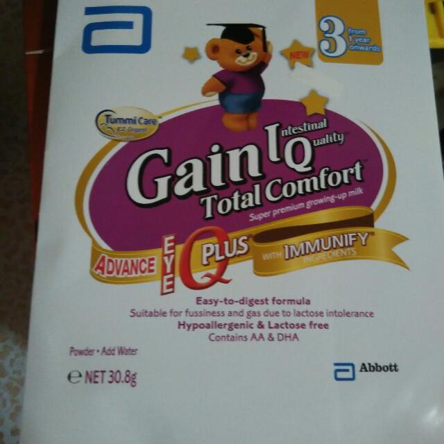 Pending Free Gain Iq Total Comfort Stage 3 Babies Kids On Carousell