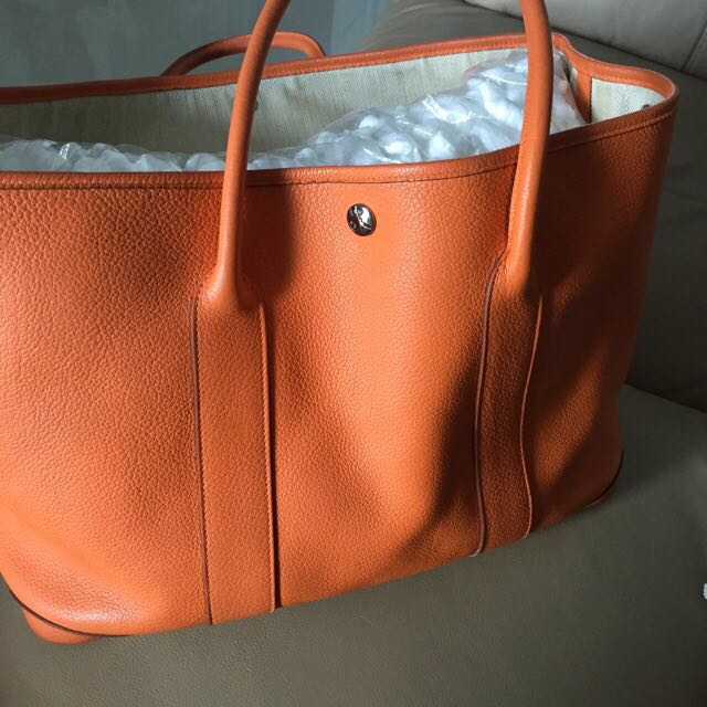 SOLD - HERMES Garden Party 36 Orange Canvas_Hermès_BRANDS_MILAN