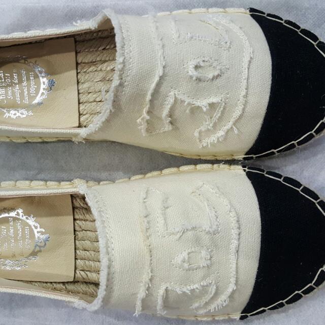 Fisherman chanel espadrilles clearance