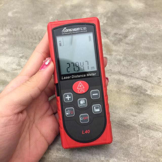 Laser pointer sale measuring device