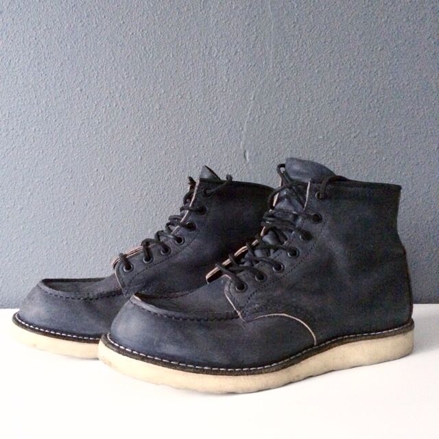 Red wing store moc toe navy