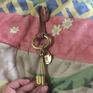 preloved fossil key bag charm authentic