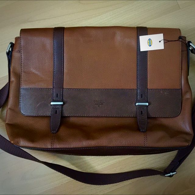 AUTHENTIC FOSSIL Messenger Bag, Luxury